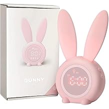 YONGYAO Kids Alarm Clock Digital- Girls and Boys Bunny Clock Bedside