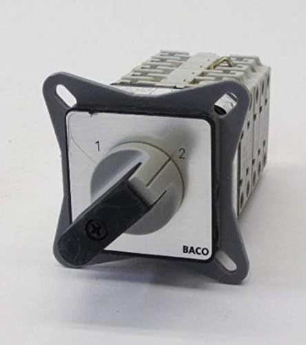 BACO Controls PR17 Rotary Cam Switch 600V 16 Amp 10HP 3 Phase 2 Positions