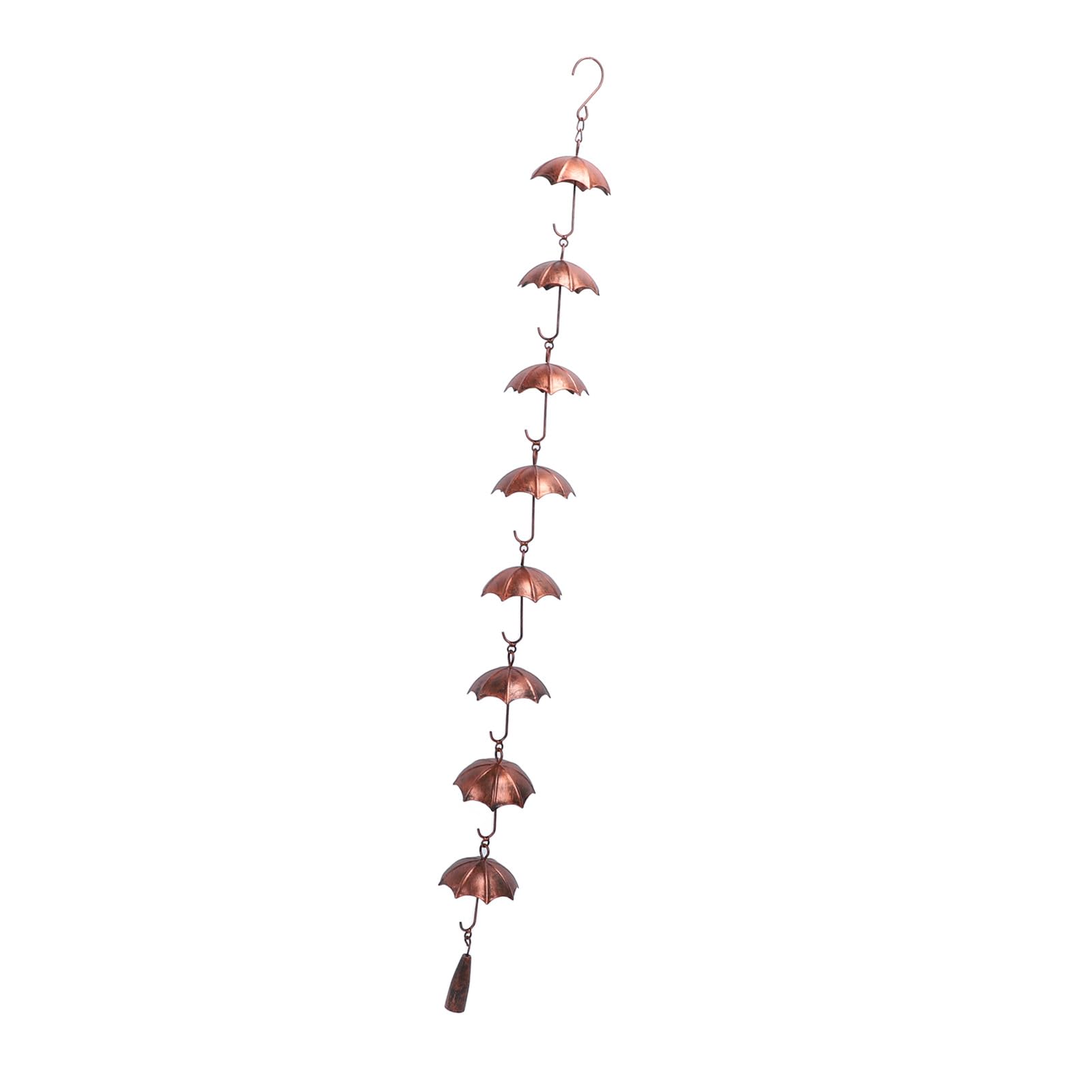 Umbrella Rain Chain Splatter Prevention Decor Iron Ideal Garden, Patio 100CM