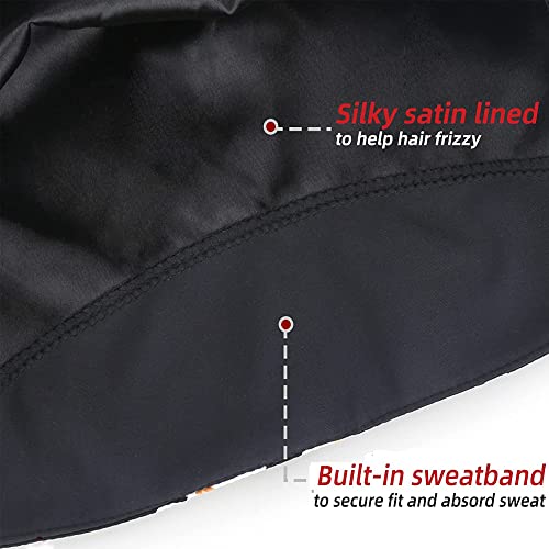 ABAMERICA Scrub Caps for Women Surgical Caps Nurse Hat Functional Ponytail Holder for Long Hair Single or Satin-Lined