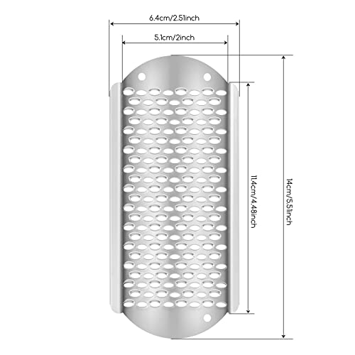 12 Pcs Universal Foot Grater For Dead Skin, Stainless Steel Metal Foot Files Replacements, Callus Remover For Feet, Professional Foot Rasp, Sharp & Durable #TOP5