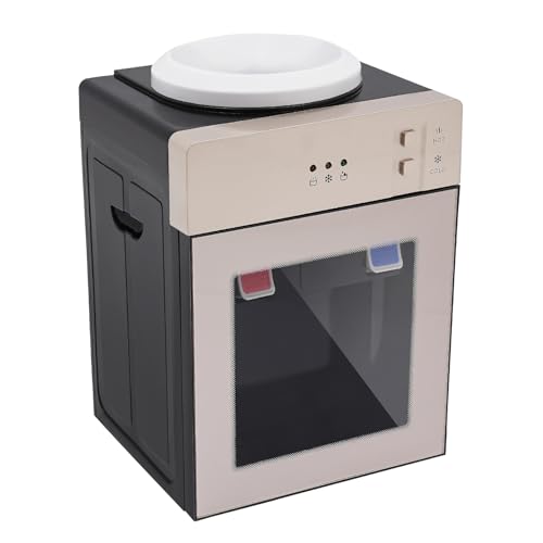 BYGOVICE Top Loading Water Dispenser, Countertop Water Cooler for 3 or 5 Gallon Water Bottles, Freestanding Hot and Cool Water Cooler Dispenser for Home & Office, 3 Temperature Settings