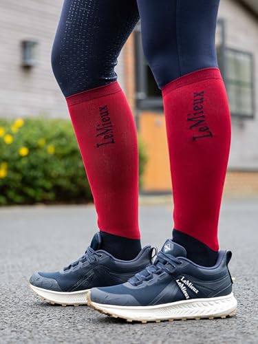 Image of LeMieux My Competition Horse Riding Socks with Closely Woven Foot, Topside Seam and Micro Weight Stretch - Twin Pack