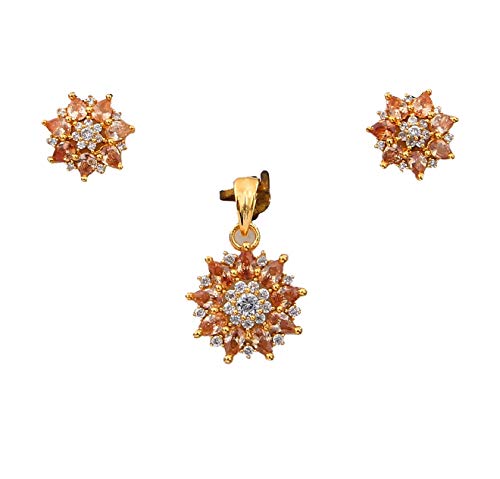 Juego de colgante y pendientes hechos a mano con diseño tradicional exclusivo