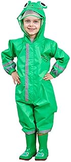 Vmonyco Kids One Piece Rainsuit Toddler Raincoat Waterproof Girls Lightweight Rain Coats/Jacket Girls