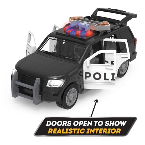 Driven by Battat – 7-Inch Police SUV Toy with Lights & Sounds, Rescue Vehicle for Boys & Girls, Durable Design, Realistic Details, 3+ Years Toy for Kids by Driven by Battat - Image 8