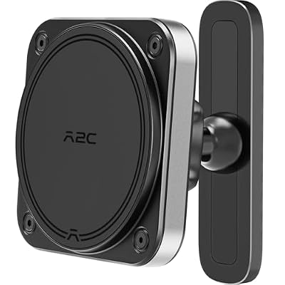 A2C Upgraded Magnetic Golf Cart Phone Holder, Golf Accessories for Men, Unique Golf Gifts for Golfer Lover Husband Father Dad, Golf Valentines Gift for Him, Golf Phone Mount for MagSafe iPhone 12-17