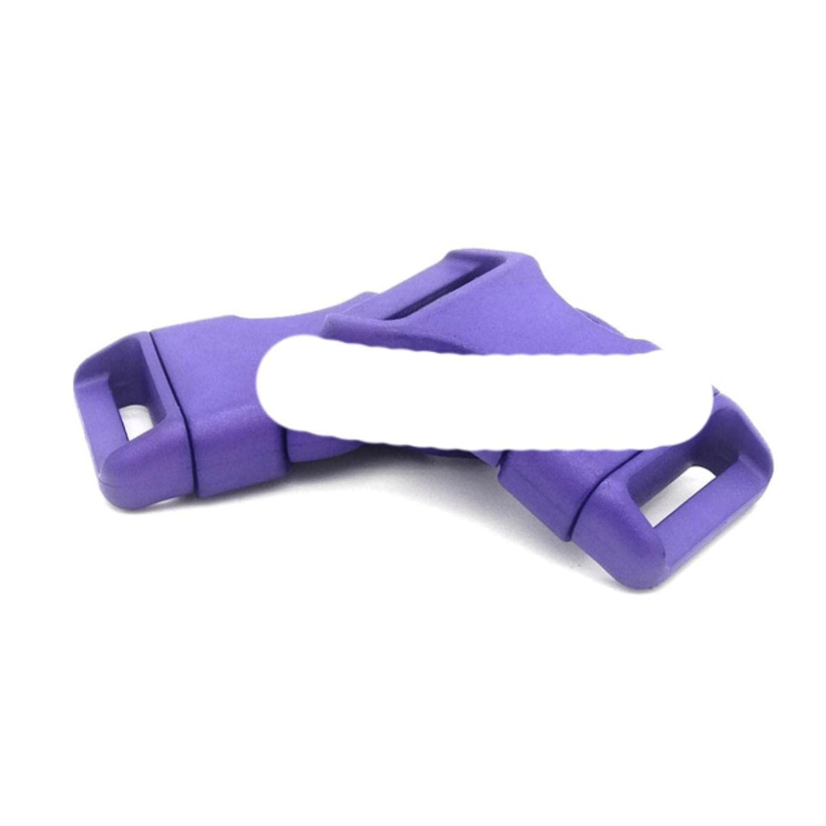 Hebillas de liberación lateral contorneadas de plástico de 25 mm para pulseras de paracaídas/respaldo, 1000 unidades, color morado