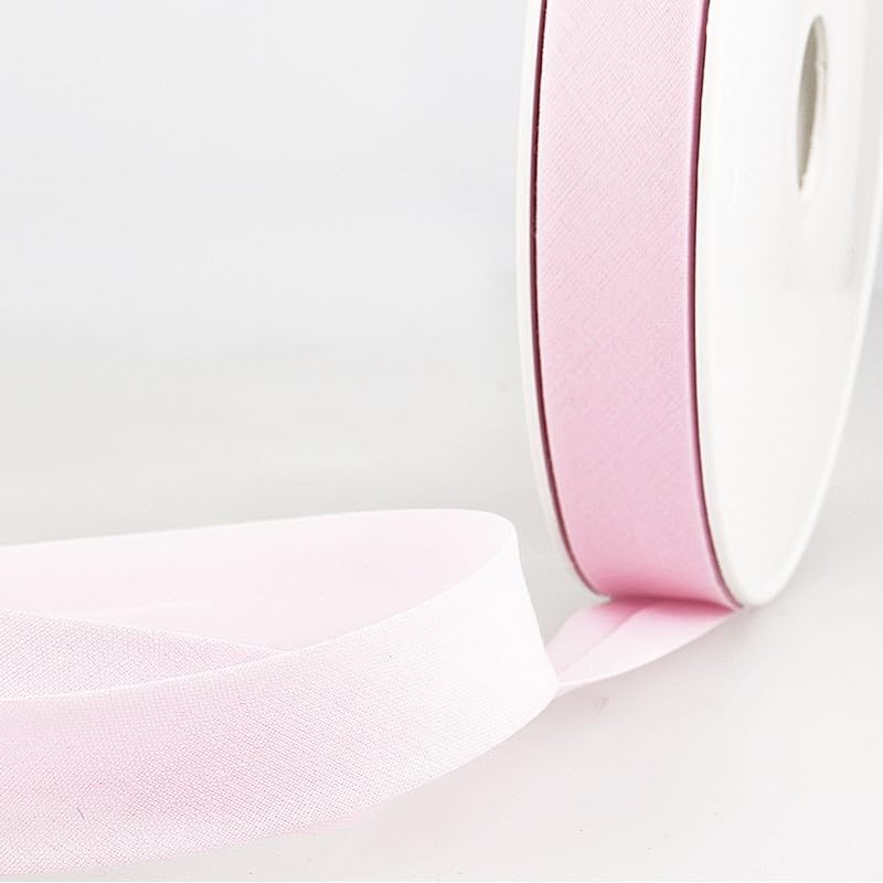 Biais replié rose clair PST 50mm pour sublimer vos ateliers couture créative en 40m