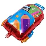 Ballon en film d'aluminium résistant : fabriqué à partir d'un film d'aluminium léger mais robuste, ce ballon résiste aux dommages. ballons de décoration pour la rentrée scolaire, ballons en aluminium