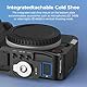 SMALLRIG R50 V Handgriff L-förmig für Canon R50V mit Schnellwechselplatte für Arca, leichtem, geripptem Seitengriff, Blitzschuhmontage, 1/4-20 Gewindebohrungen (Schwarz) – 5429