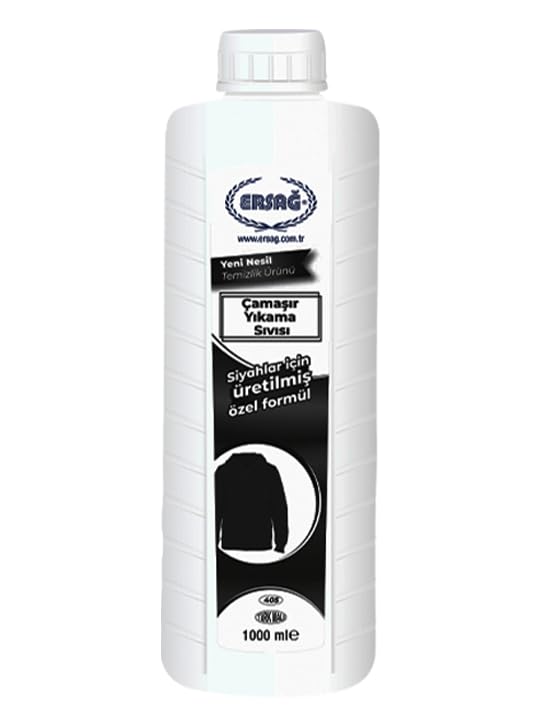 Detergente en polvo/líquido para lavar la ropa/cortina, activo para la lavandería, fragante, a base de ácido vegetal, halal, concentrado (detergente líquido para negros, 1000 ml)