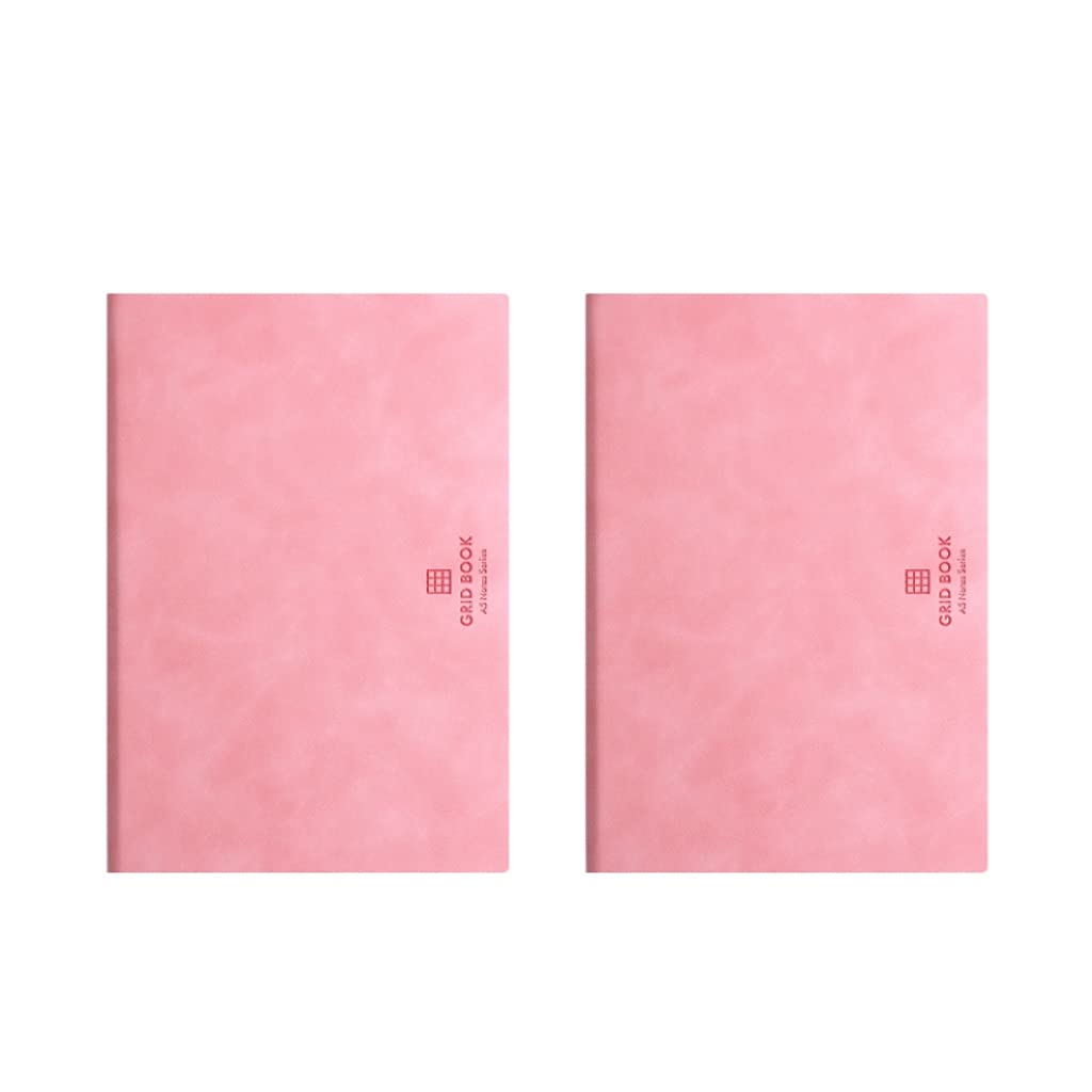 Cahier Journal épaisseur A5 Notebook Triar Diary Cute Simple Notepad Convient pour Dessiner et Prendre des Notes Plan 2 Pack Soft Cover Bureau de l'école (Color : A)
