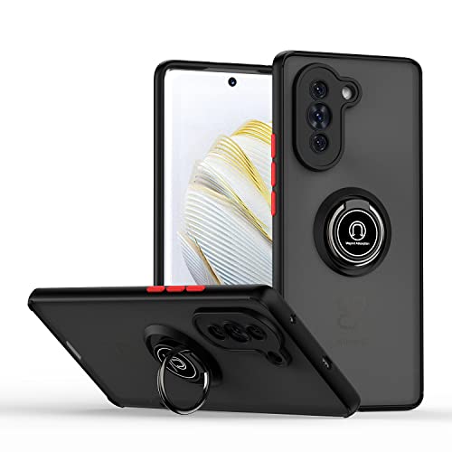 Jiajihua Compatible with Huawei P30 Pro 4G Bracket Phone Case,Compatible with Huawei P30 Pro 4G [Car Mount Magnetic Stand] [PC+TPU] Anti-Drop BR