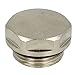 Blindstopfen Verschlussstopfen 3/8 Zoll selbstdichtend vernickelt