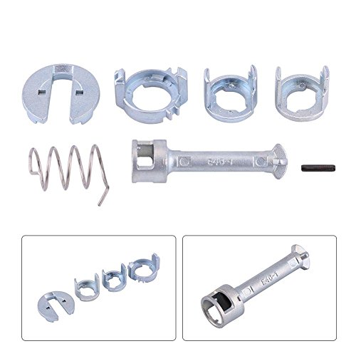 Image of Qiilu lock cylinder repair kit door lock for 04 for BMW 330ci - Car Front Door Lock Repair Kit, Left Right Door Lock Cylinder Repair Kit Replacement Parts Fit for BMW E46 3 Series 1998-2005
