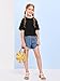 Girls Fashion Raw Hem Oversized T Shirts Summer Short Sleeve Tops Tees Shirt 5-14 Years (US, Age, 13 Years, 14 Years, Black)
