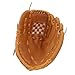 Softball Outfield Mitt, Baseball Glove Enhanced Grip Ergonomic Design Softness for Training (Brown)