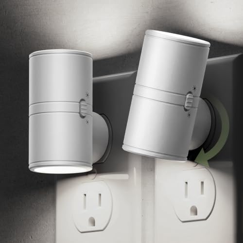 Image of L LOHAS LED Bright Night Lights Plug into Wall,Daylight White,Rotating,Mini