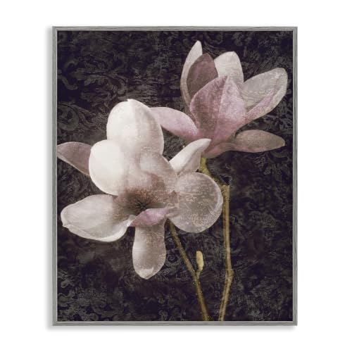 'Pink Vintage Patterned Orchid'| Framed Giclee Art
