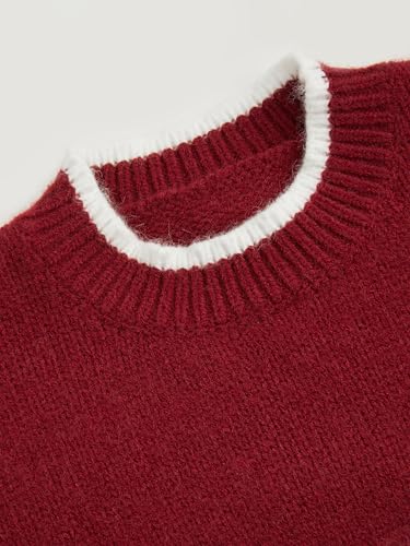 Image of CIDER Women's Fall Sweaters Long Sleeve Cute Sweaters Bear Graphic Crewneck Soft Knit Casual Cropped Pullover