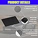 Car Dashboard Anti-Slip Silicone Pad, 7.87'' x 5.12'' Black Grid Sticky Adhesive Mat, Car Grasping Pad, Multifunctional Gripping Mat for Phones, Keys, Sunglasses, Coin, Electronic Devices (20×13 CM)