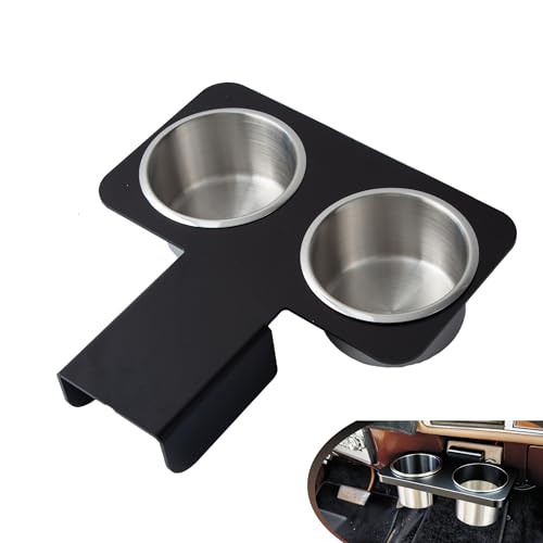 Melincars Truck Cup Holder for Chevy GMC 1973-1987/91 C10 C20 C30 K10 K20 K30, Detachable Center Console Drink Holder, Stainless Steel Car Accessories Black by Melincars - Used condition - US$28.09