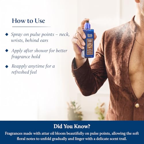 Image of Blue Nectar Sultan-e Sandalwood Attar Mist | Perfume Mist for Men & Women