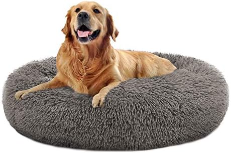 OQQ Fluffy Luxe Pet Bed for Dogs & Cats, Anti-Slip, Waterproof Base, Machine Washable, Durable  5 Colors Available