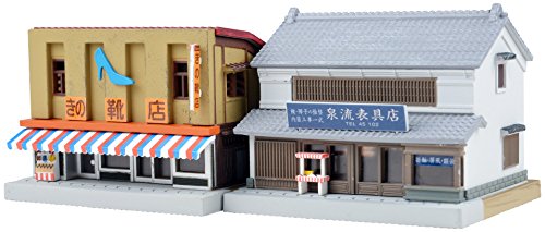 Kit de construction TomyTEC 266020 pour maquette de 2 magasins miniatures
