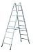 Produktbild KRAUSE  leb920 doppelte Leiter mit 2 x 8 Leiter, 2.2 m Höhe Leiter Trittstufe, 3.55 m Höhe
