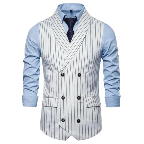 Gilet léger en lin pour homme - Veste d'été sans manches unie kaki