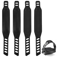 2 Paar Universal Pedalriemen, Verstellbare Pedalriemen Fahrrad, Heimtrainer Pedal Straps für Stationäre Fahrräder, Bike Pedal Riemen, Passend für die Meisten Heimtrainer