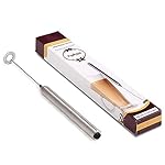 Aphse Milk Foamer Electric Milk Frother Portable Mini Mixer Machine Stainless Steel Touch Handheld Espresso Mixer Battery Operated Frother Coffee Stirrer Maker for Hot Chocolate Coffee - Image 7