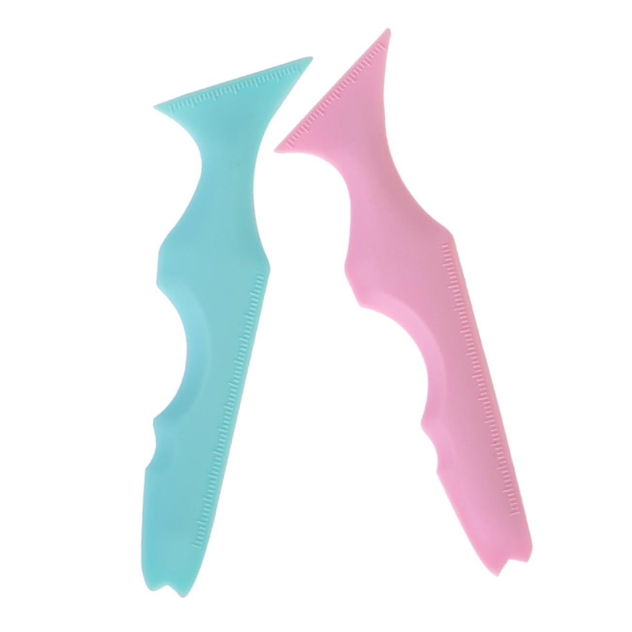 DOITOOL 8pezzi Stencil Eyeliner in Silicone Multifunzionale Applicatore Mascara e Strumento Per Sopracciglia Per e Resistente e in