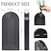 Dnnnii 2 Pack Wooden Wall Vase Set - Black Finish Modern Farmhouse & Boho Wall Decor for Entryway, Hallway, Bathroom, Living Room, Dining Room, Narrow Spaces