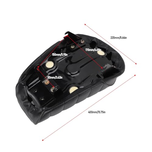 Sillín de moto Z50 que elimina el dolor lumbar y fatiga en rutas con imitación de cuero 6