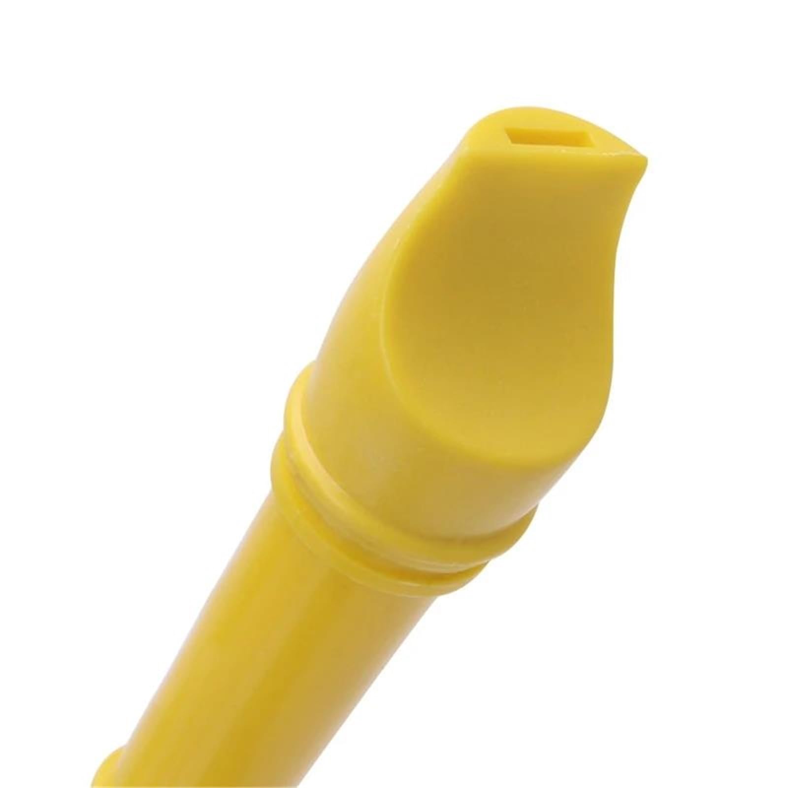 Flauta Dulce Instrumento Musical Instrumento De Plástico Flauta Saxophone Musical Flauta Larga 8 Agujeros(Yellow)