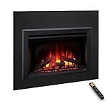 SimpliFire 35-Inch Electric Fireplace Insert, Large Black Surround, 44' x 32' (SF-INS35-SF-SI4432-INS35)