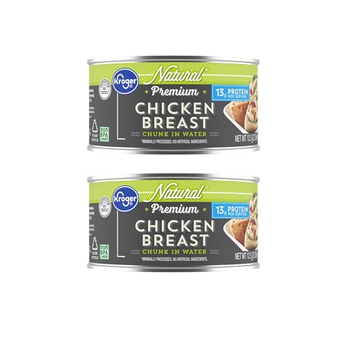 Premium Natural Chicken Breast Chunk in Water 12.5 oz Pack Of 2