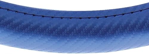 Miniatura 10 de United Pacific 70407 Funda de volante con patrón de fibra de carbono de 18 pulgadas, construcción de cuero de ingeniería, agarre grande, una funda