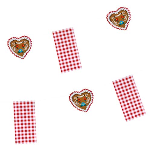 PAPSTAR Flaggenkette, Papier 4 m Hüttengaudi, Sie erhalten 10 Packungen á 1 Stück (insgesamt 10 Stück)
