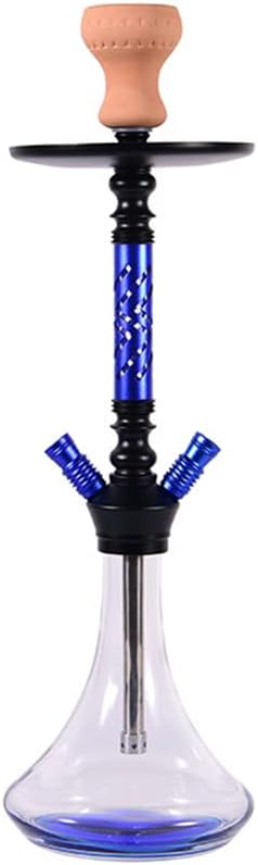 YYMMHH Cachimba árabe Mediana de Doble tubería Cachimba de aleación Cachimba doméstica Personal Shisha de 60 cm, para Brakah Shisha Stickhah Compromiso, Adecuado para familias, Fiestas, restaurantes,