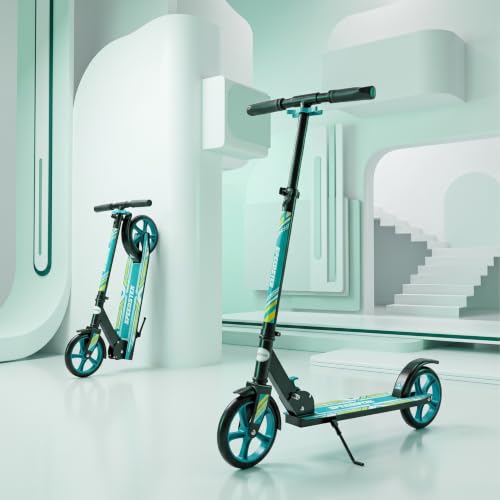 Image of Speedster Kids Scooter for Kids 6-12 &Adults | Foldable Height Adjustable Super Skating | 2-Wheel with Rear Brake | Max User Weight 100 Kg | Sea Green