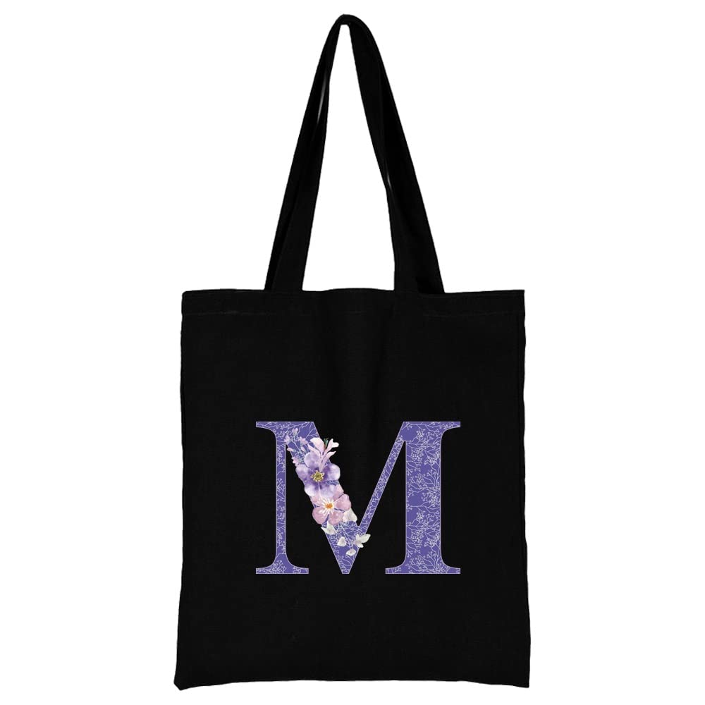 26 Letter Printed Canvas reusable grocery bags, Foldable Casual Travel HandBag, Shoulder Beach Tote Bags, Shopper bag eco friendly super strong washable Storage bags Shopping bag Canvas bag for Women