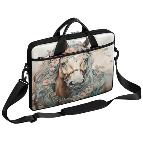 Funda para portátil de 15 pulgadas con diseño floral acuarela