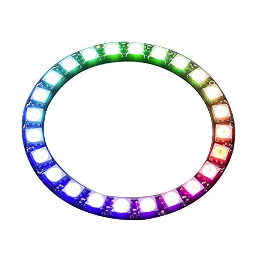 LED-ringlampa 4-bitars WS2812 5050 med integrerade drivrutiner 5V DC 5,3 cm/2 tum 8,5 cm/3,35 tum