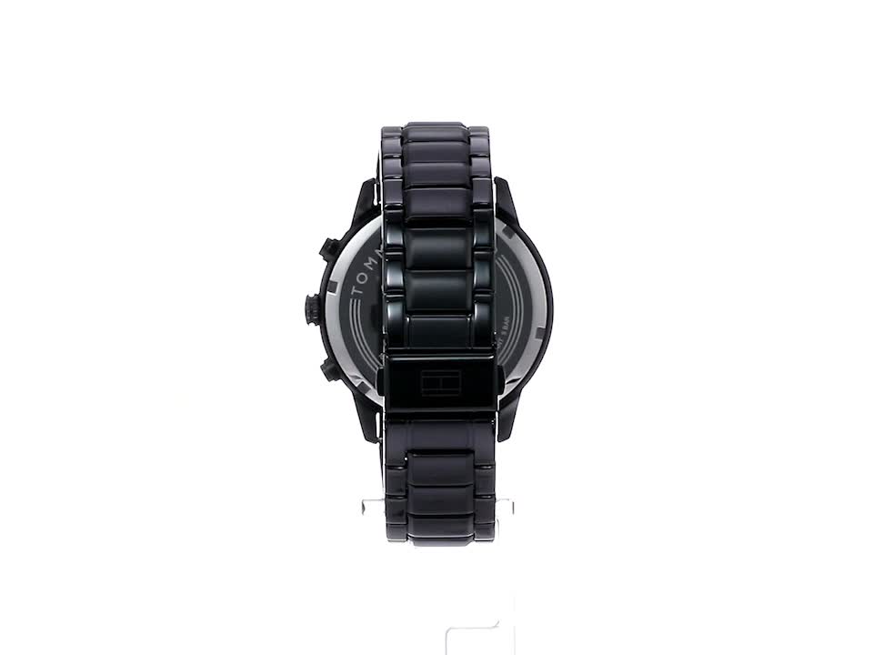 Amazon.co.jp: [トミーヒルフィガー] 腕時計 1791951 メンズ ブラック  