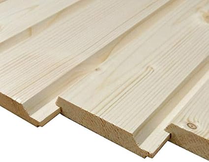 Profilbretter Fichte 15x96mm - 22 Stück Fasebretter Für Sauna & Verkleidung 200cm