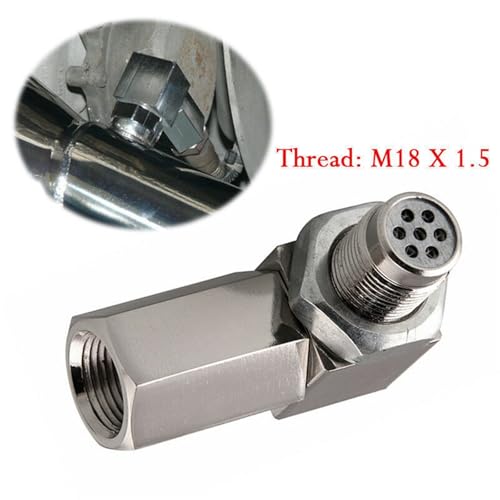 Katalizator Wydechowy Tylny Czujnik Tlenu 90 Stopni Miniaturowy Katalizator Lambda O2 Adapter CEL Fix, M18*1.5 Uniwersalny sonda lambda czujnik tlenu